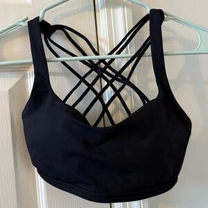 lululemon black free to be wild bra